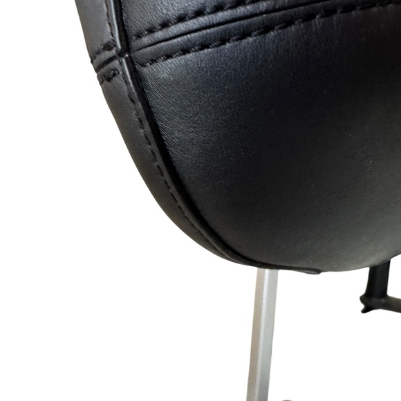 Via Spiga Yvette Black Laser Cut Genuine Cow Leather Elegant Shoulder Bag Rustic - Picture 2 of 12